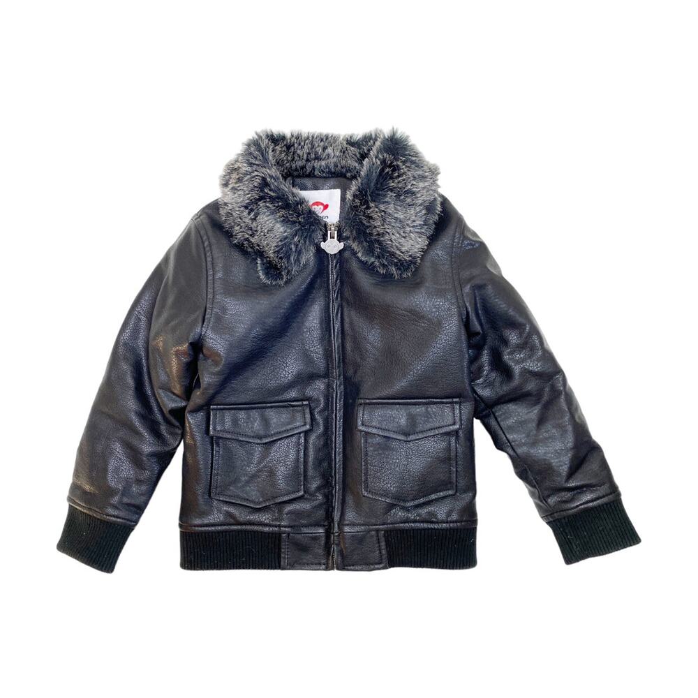 Appaman Montana Faux Leather Bomber Jacket